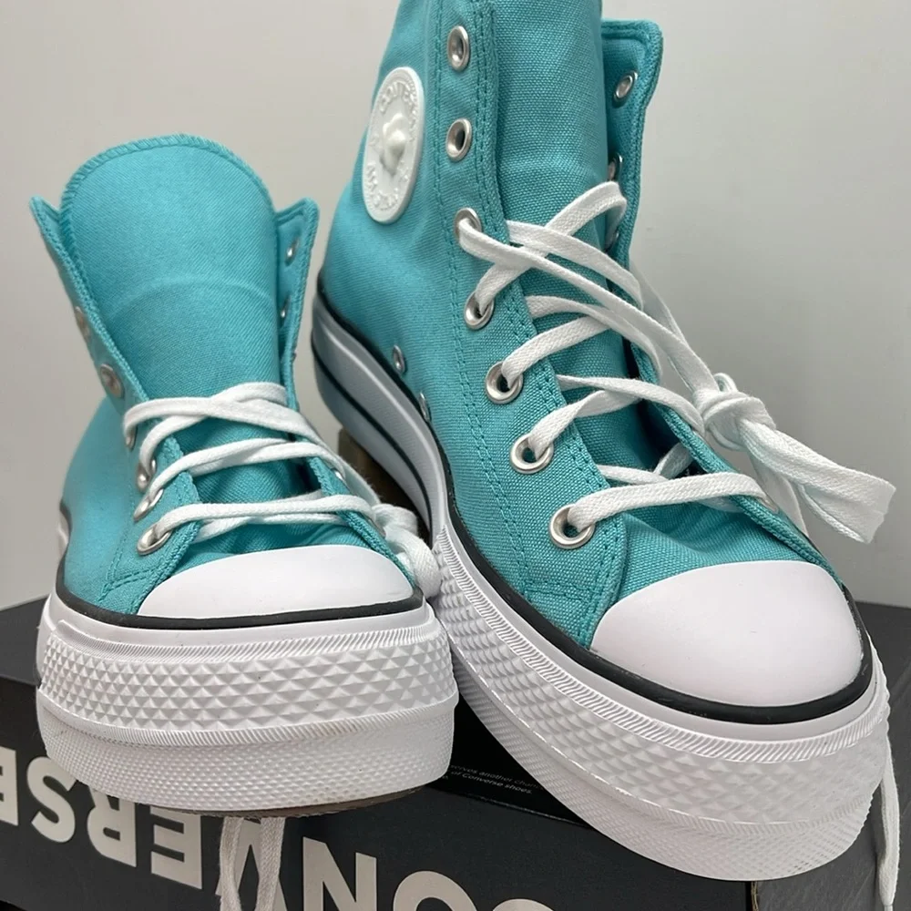 Converse WMNS CTAS LIFT HI
OCEAN DRIP/WHITE/BLACK A06492C Platforms Sneakers - Picture 6 of 16